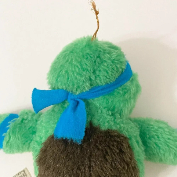 Vintage 1989 Leonardo  TMNT Leo Plush Doll ACE Novelty 9 Inch Mirage Flaws - Picture 12 of 16